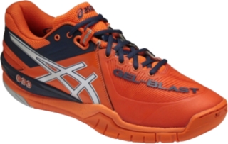 【ASICS/アシックス】 GEL-BLAST6 オレンジxネイビーブルー ユニセックス アシックス